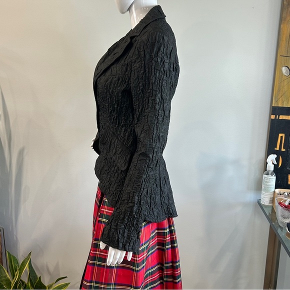 NWT Franco Mirabelli Plissé Statement Evening Jacket - Picture 4 of 14